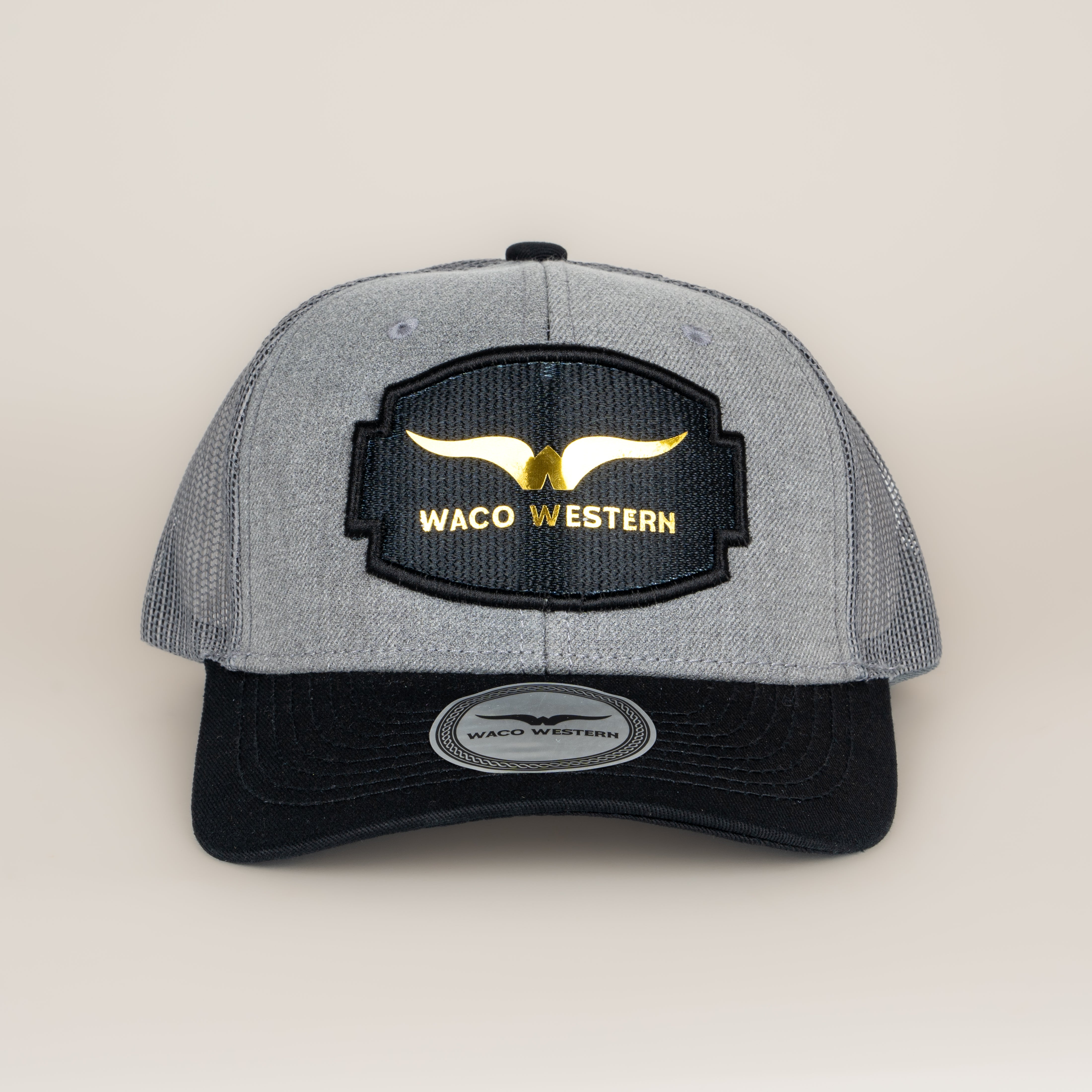Gorra Waco Western Houston Grey Black