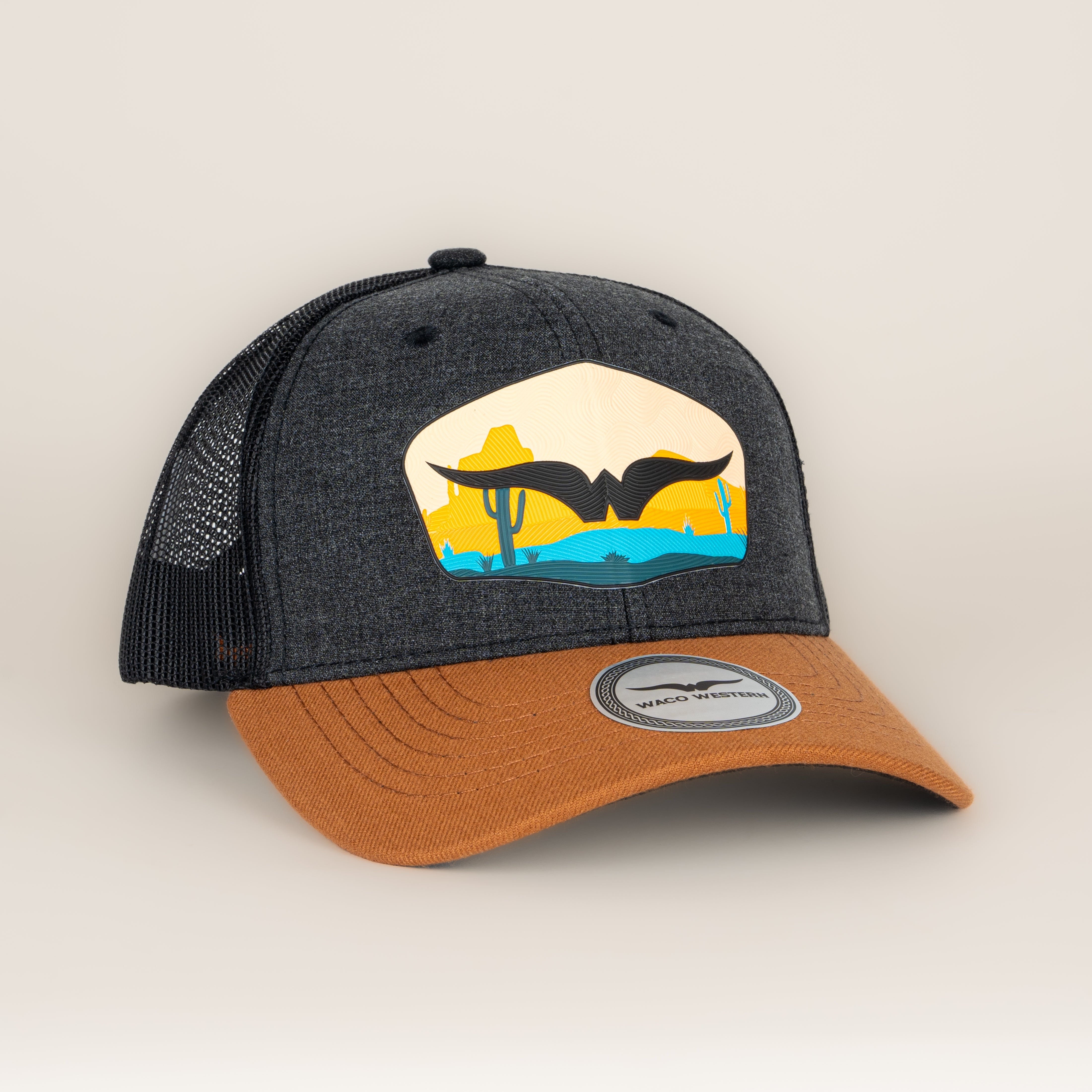 Gorra Waco Western San Antonio Grey Camel