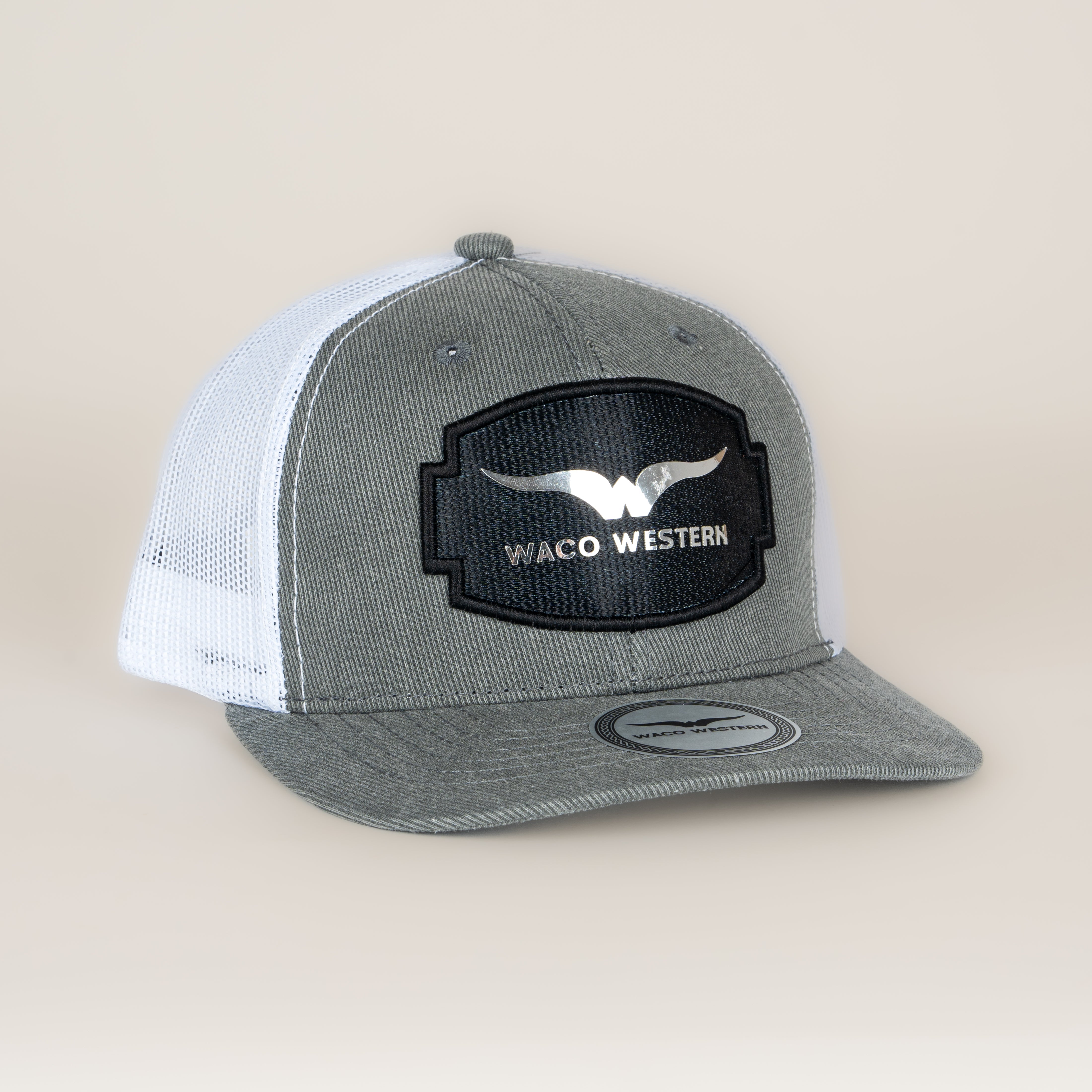 Gorra Waco Western Houston Grey White