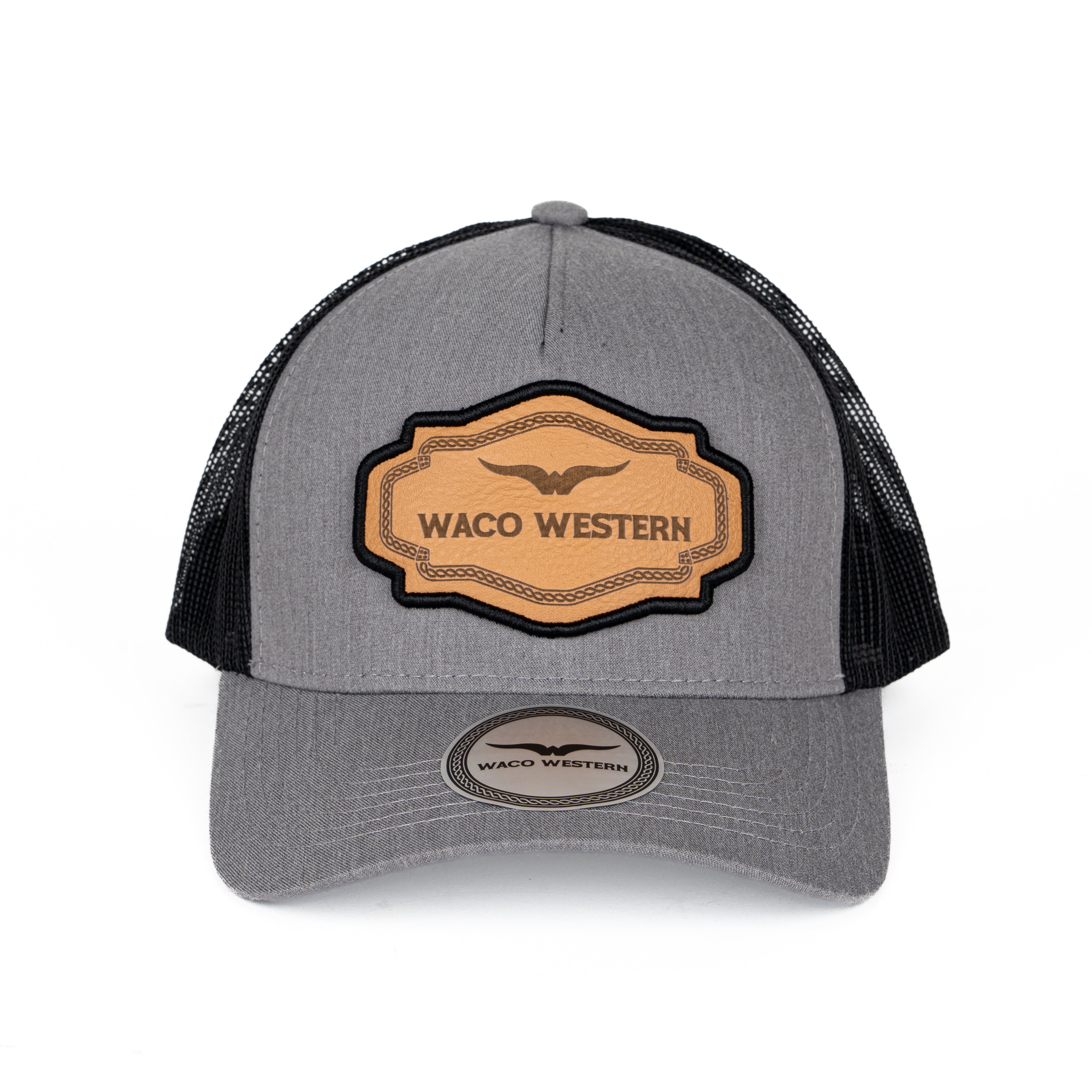 Gorra Waco Western Fort Worth Gris Negro