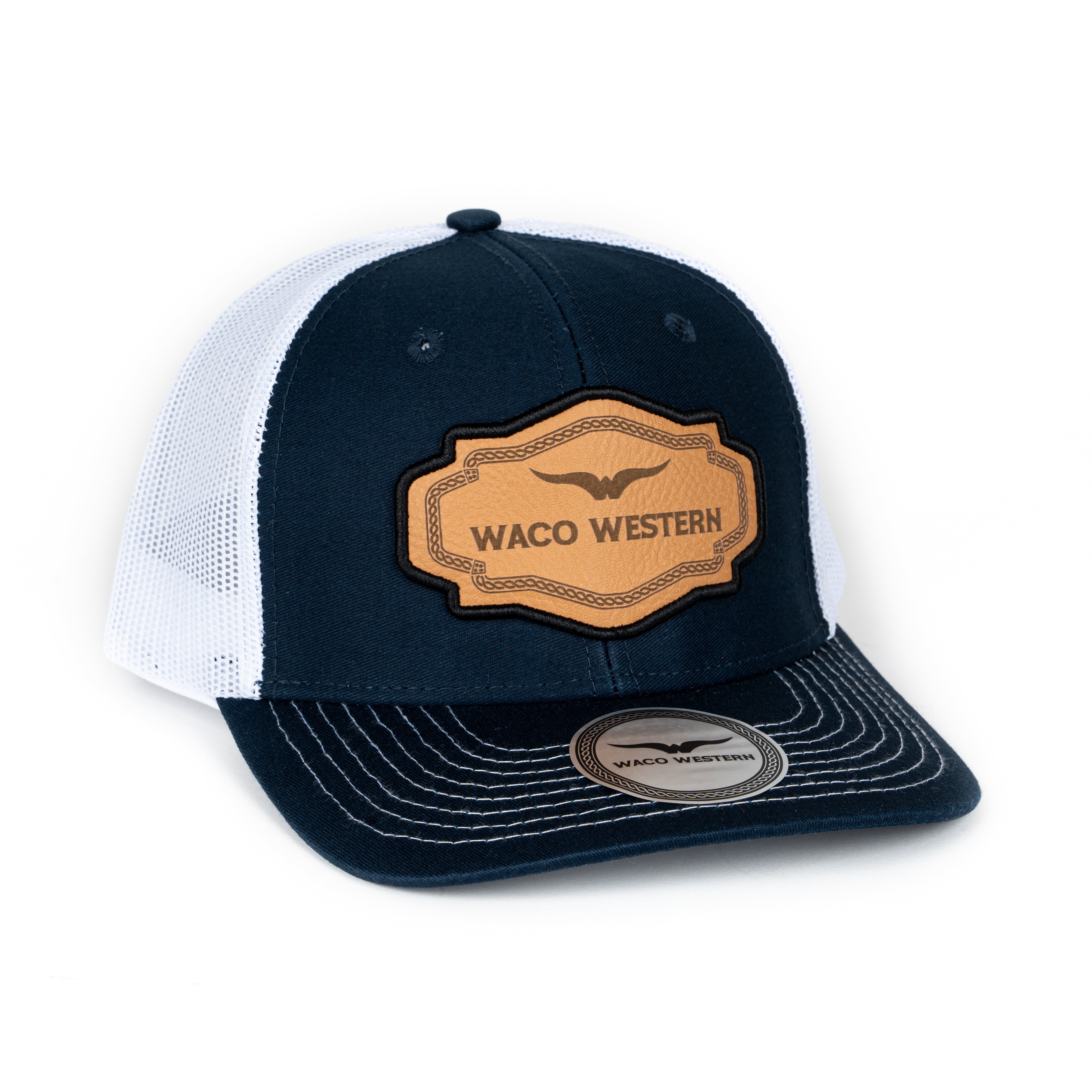 Gorra Waco Western Fort Worth Azul Blanco