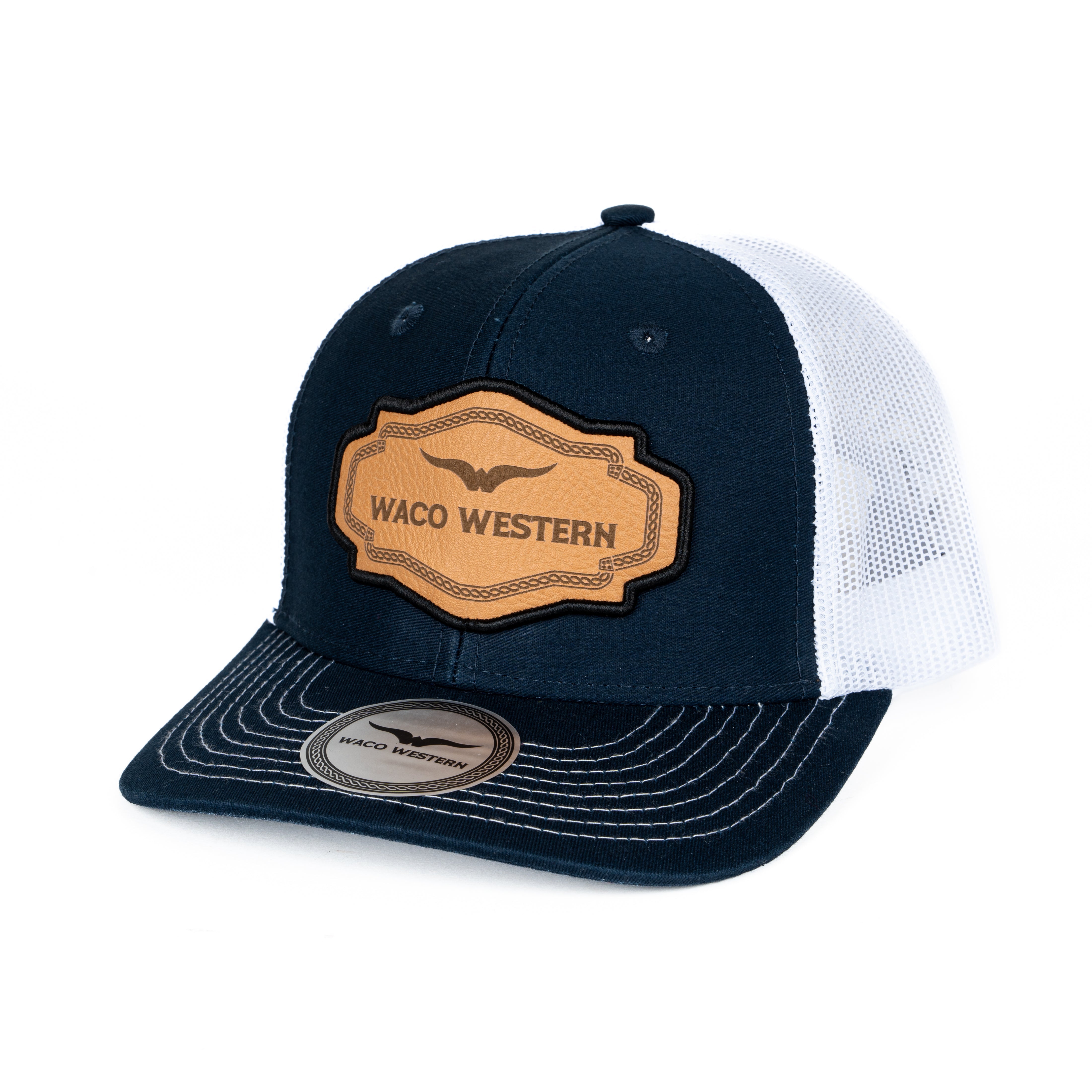 Gorra Waco Western Fort Worth Azul Blanco