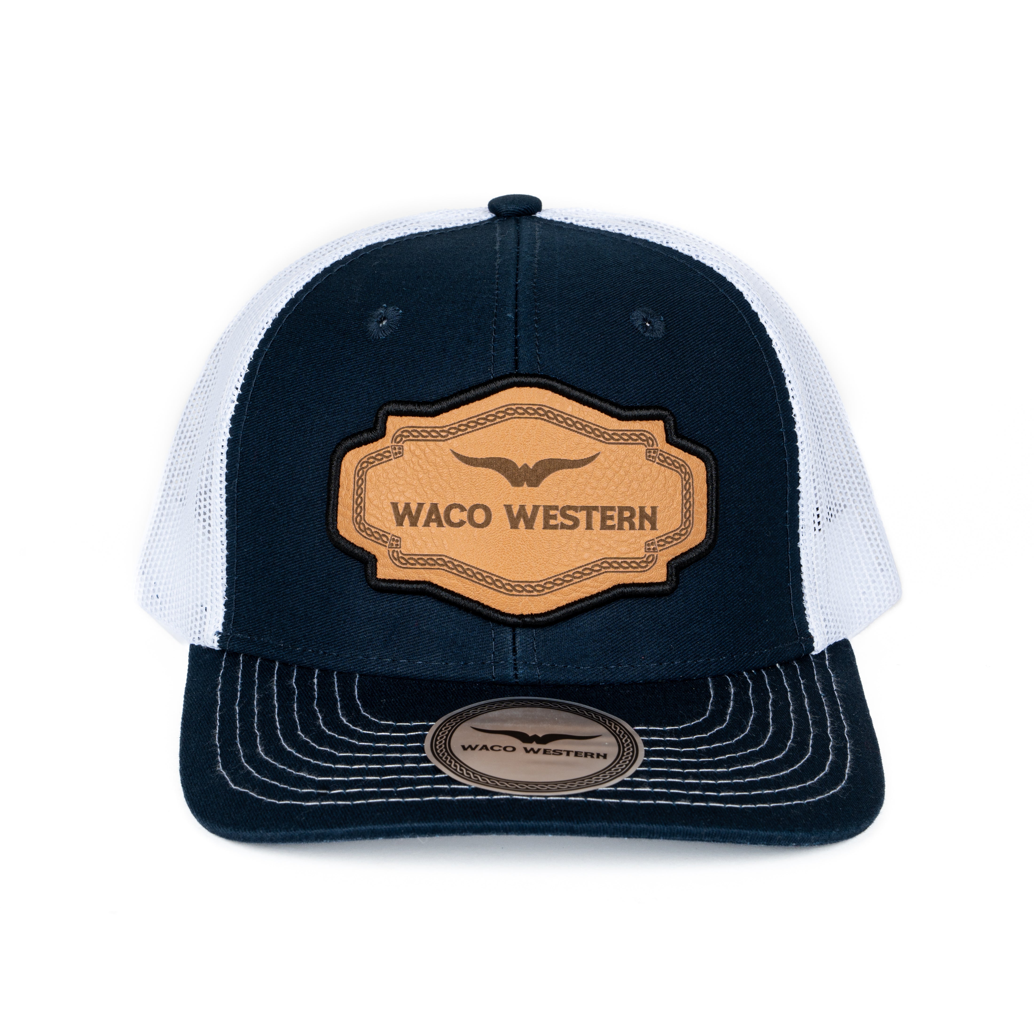 Gorra Waco Western Fort Worth Azul Blanco